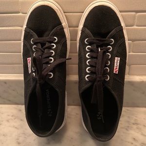 Superga sneakers in black, size 8 US
